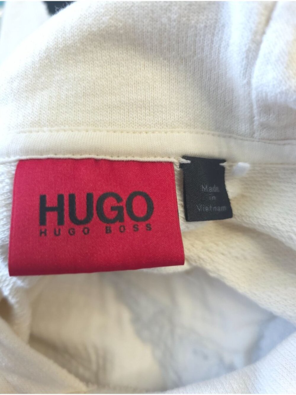 Hugo Boss Doplin Embroidered Calligraphy Drawstring Sweatshirt Hoodie Sz M - Picture 7 of 11